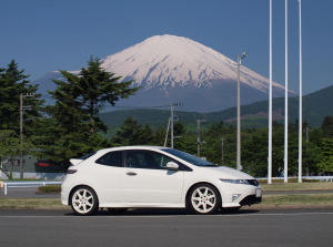 シビックタイプRユーロと富士山 シビックタイプRユーロと富士山